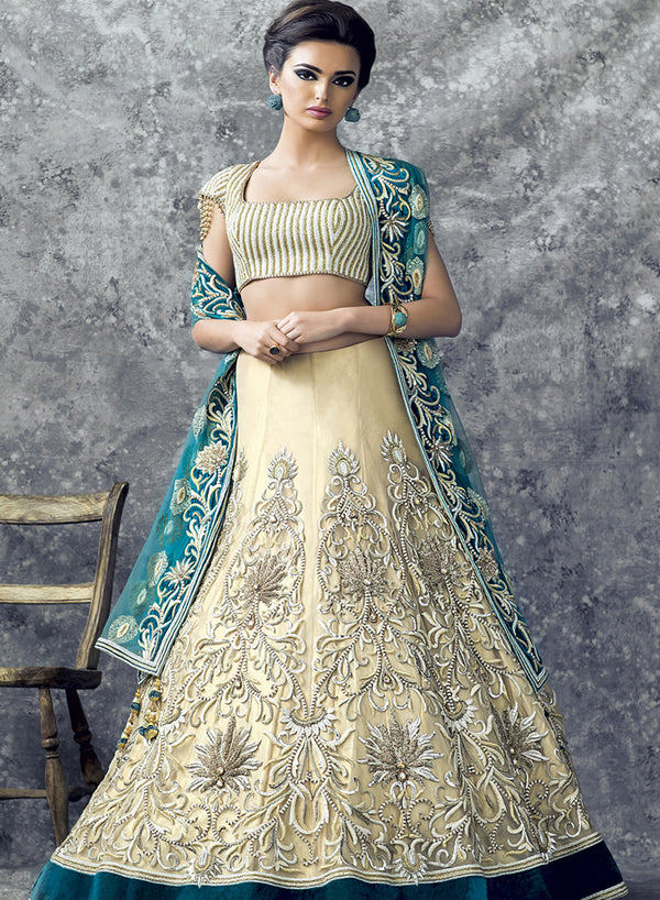 sonascouture - Gold And Turquoise Bridal W298