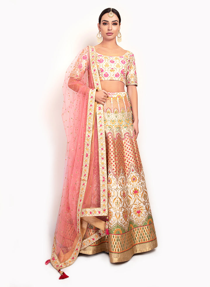 sonascouture - Multi-Toned Benerasi Lengha BW100