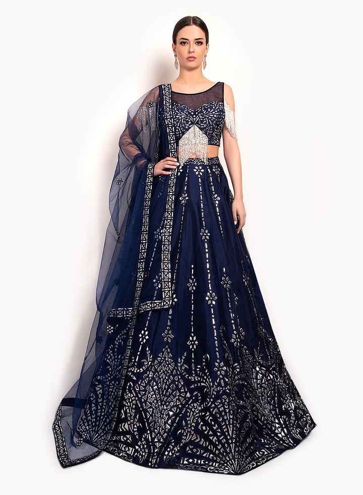 sonascouture - Navy Contemporary Lengha BW119