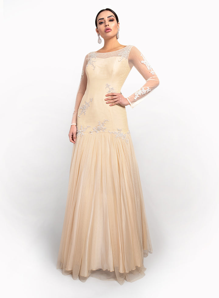 sonascouture - Simple Mesh Gown GW015