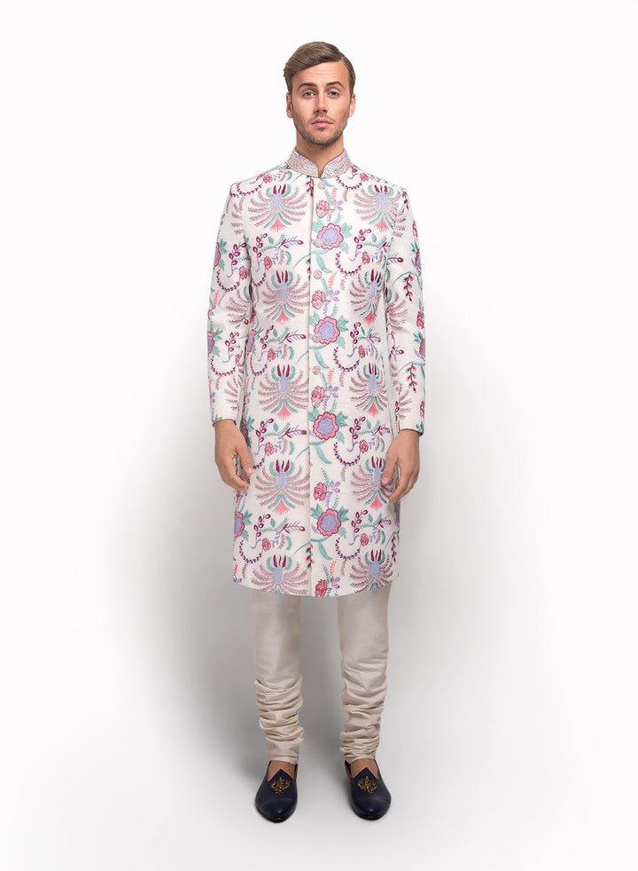 sonascouture - Sherwani Detailed With Multi Thread Tones MM002