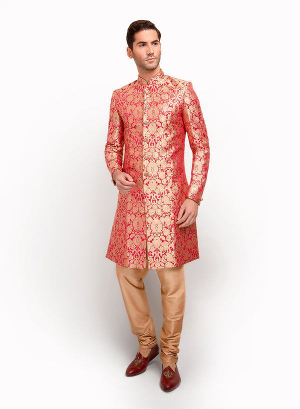 sonascouture - Silk Brocade Sherwani MM007