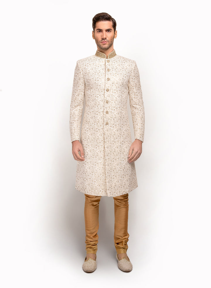 sonascouture - Sherwani Fully Detailed With Antique Sequince MM011