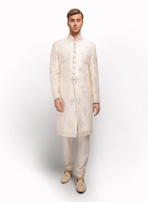 sonascouture - Raw Silk Sherwani MM022