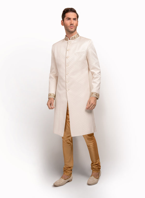 sonascouture - Italian Fabric Detailed Sherwani MM023