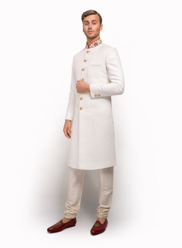 sonascouture - Textured Fabric Sherwani MM024