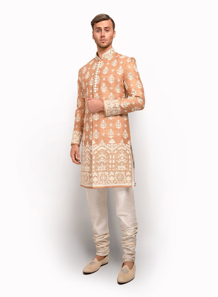 sonascouture - Sherwani Fully Detailed With Ivory Thread MM042