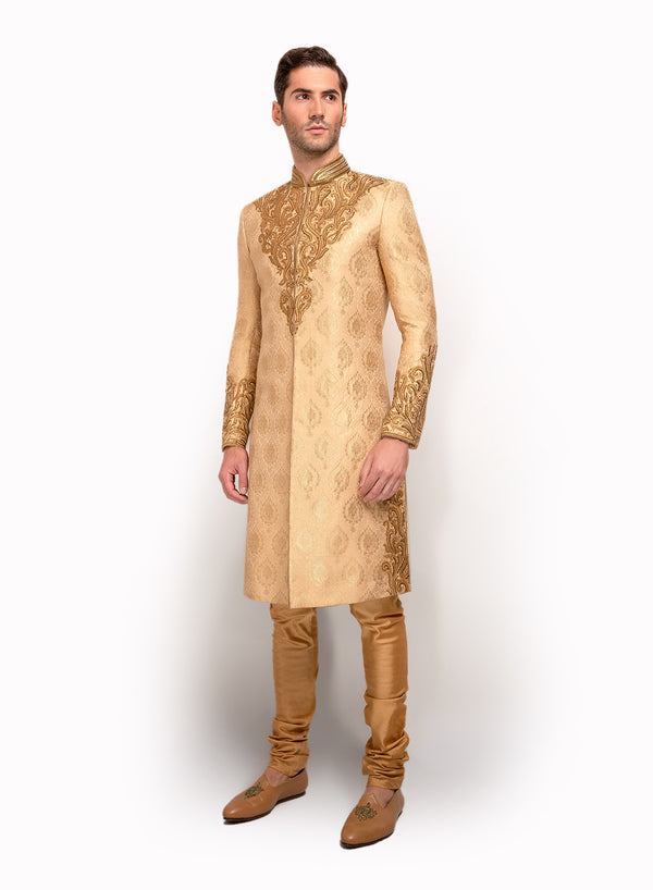 sonascouture - Silk Brocade Sherwani  MM046