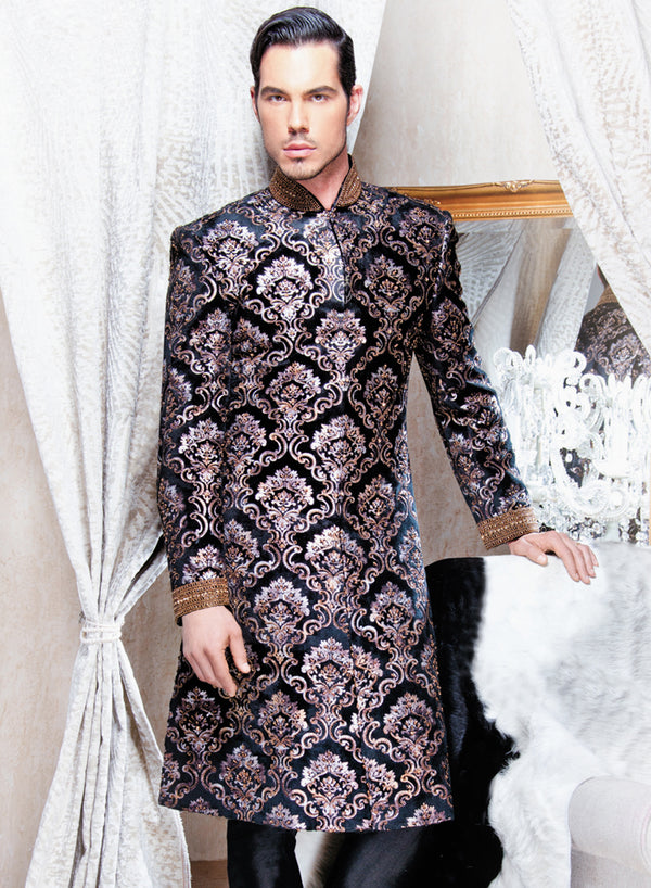 sonascouture - Rich Velvet Sherwani M179