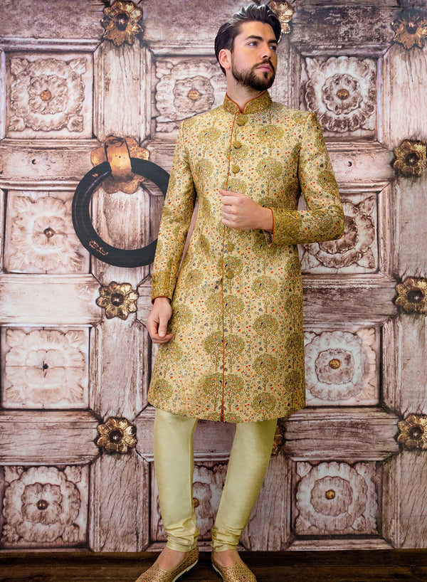 sonascouture - Tree Sherwani M355