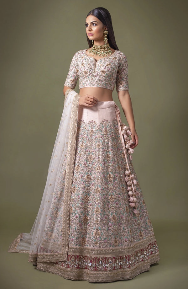 Floral Lengha W398