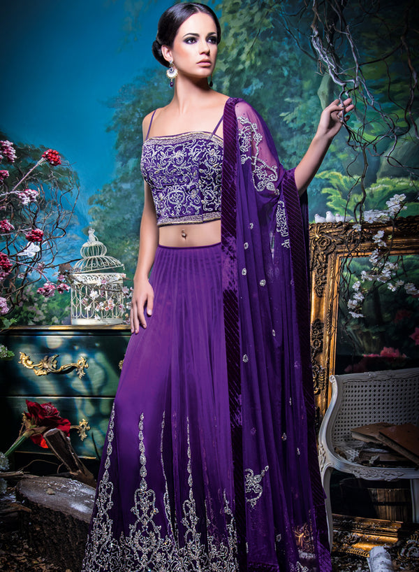 sonascouture - Purple Net Bridal W237