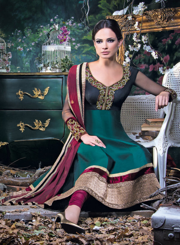 sonascouture - Rich Silk Anarkali W240