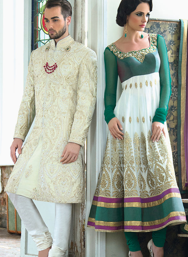 sonascouture - Charming Emerald Anarkali W267