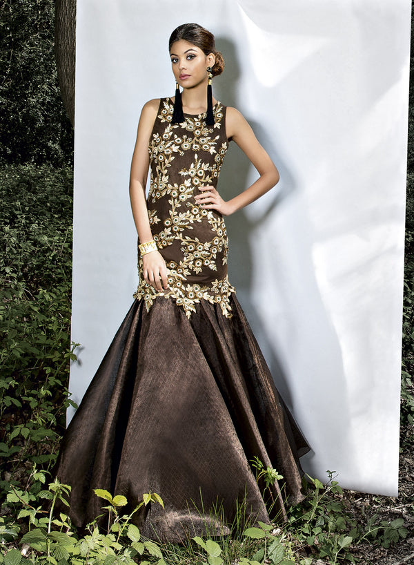 sonascouture - Brown Gown W337