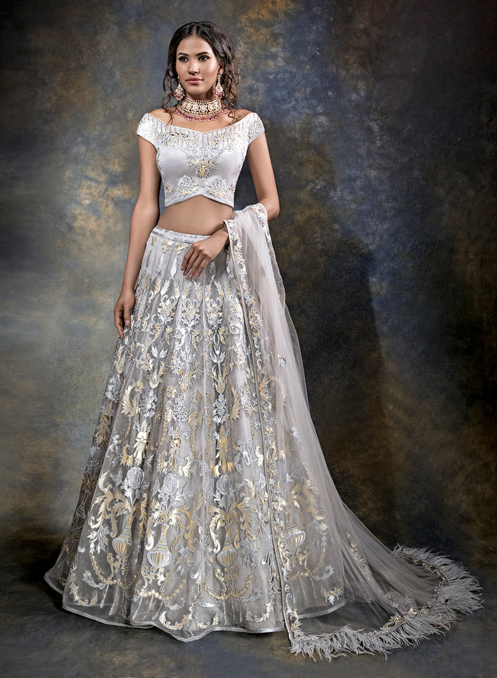 sonascouture - Exquisite Grey Bridal W382