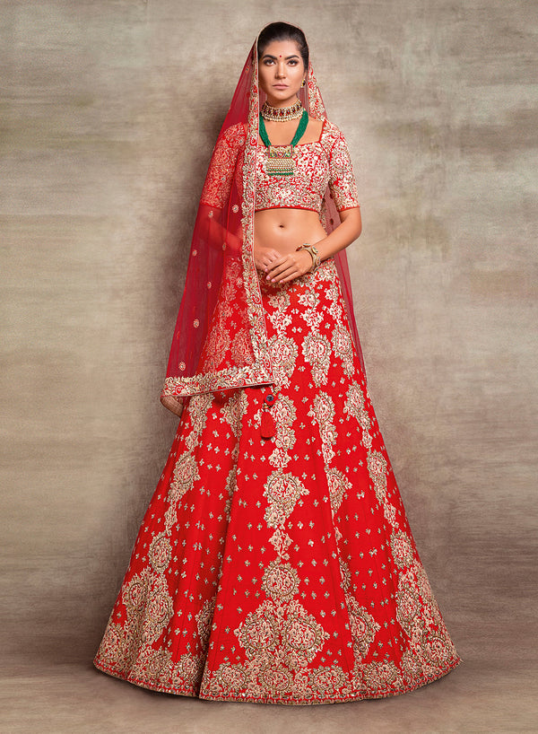 sonascouture - Red Threadwork Bridal W390