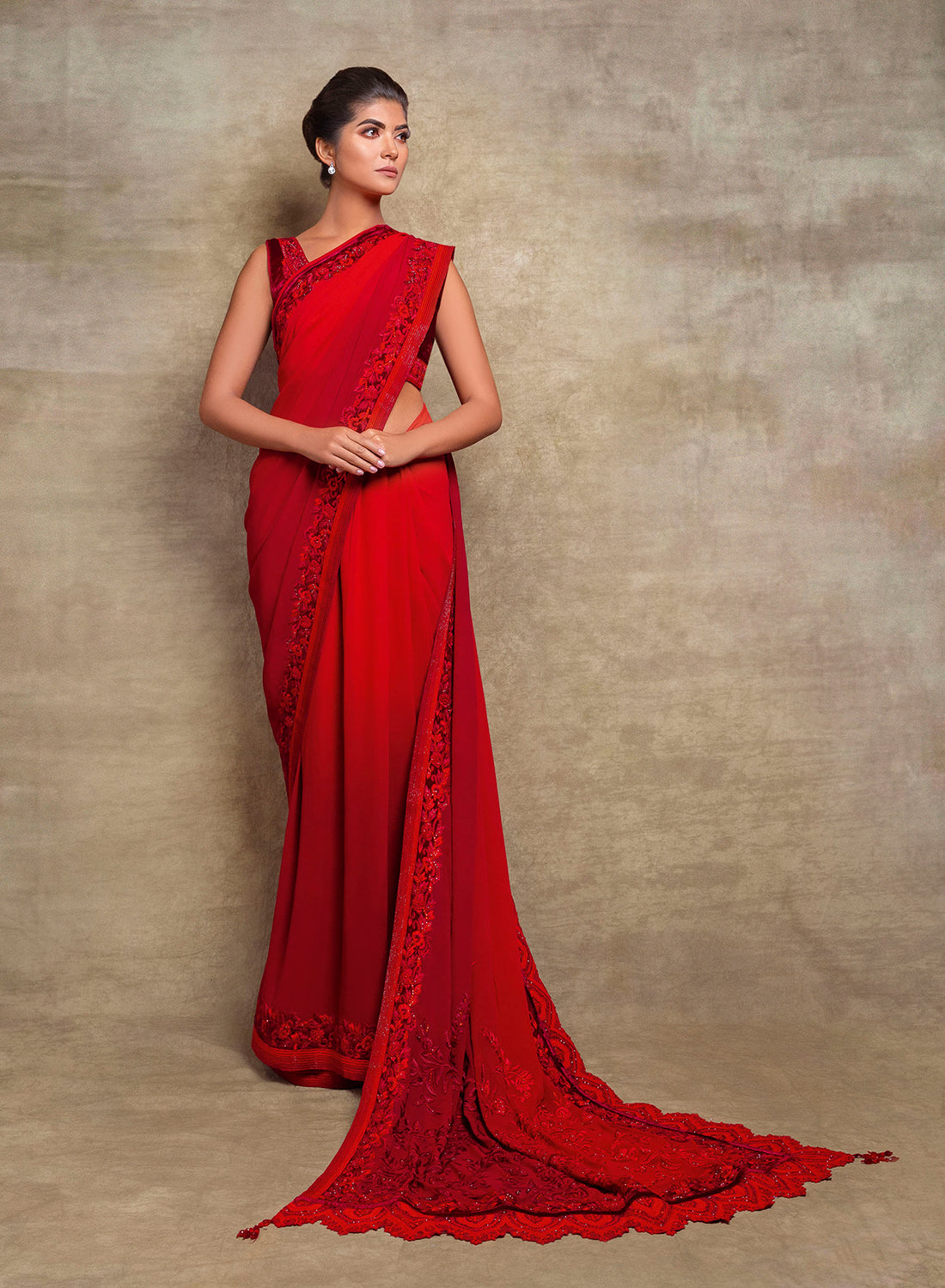 Pre Stitched Saree Dress. A pre stitched saree dress is a modern… | by  Fresh Look Fashion | Medium